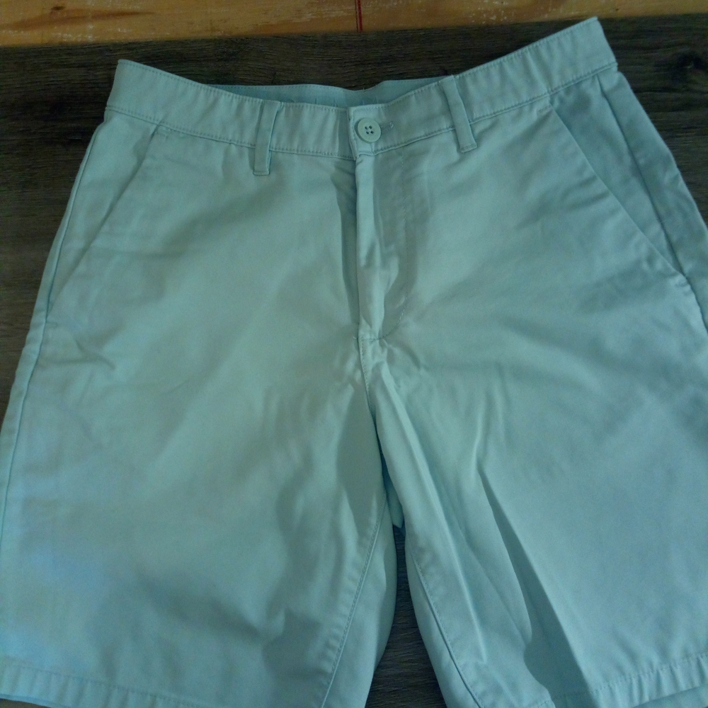 Calvin Klein Men's Light Blue Flat Front Shorts